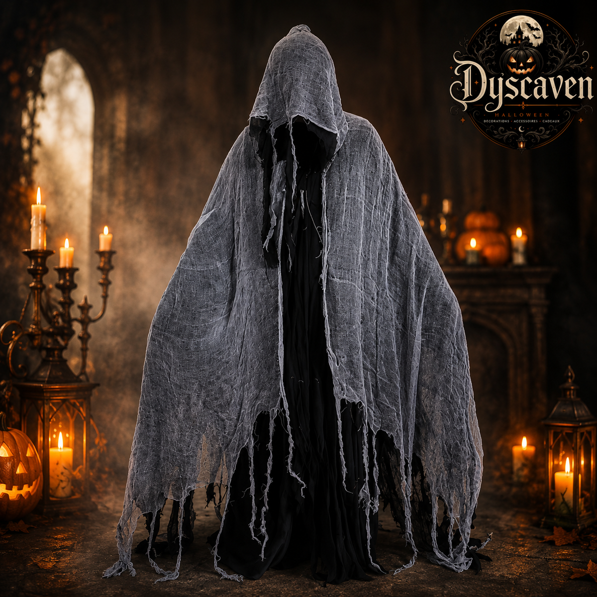 Cape longue à capuche unisexe Halloween, robe de diable rouge ou sorcier, costume cosplay adulte pour fête masquée