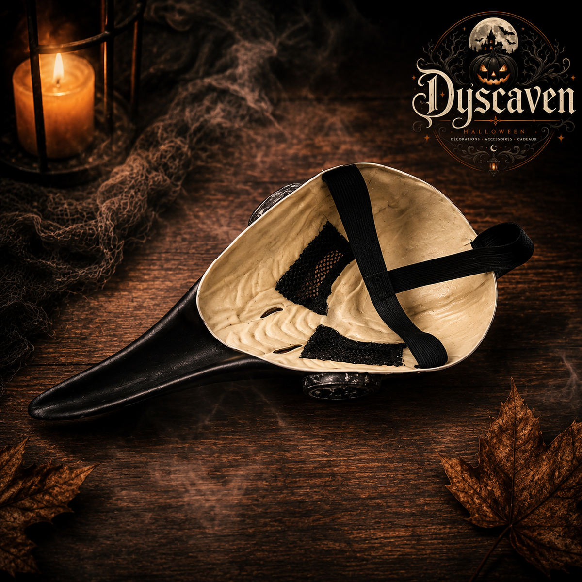 Masque médecin de peste gothique à long bec, masque intégral noir et argent pour cosplay médiéval, Halloween et steampunk