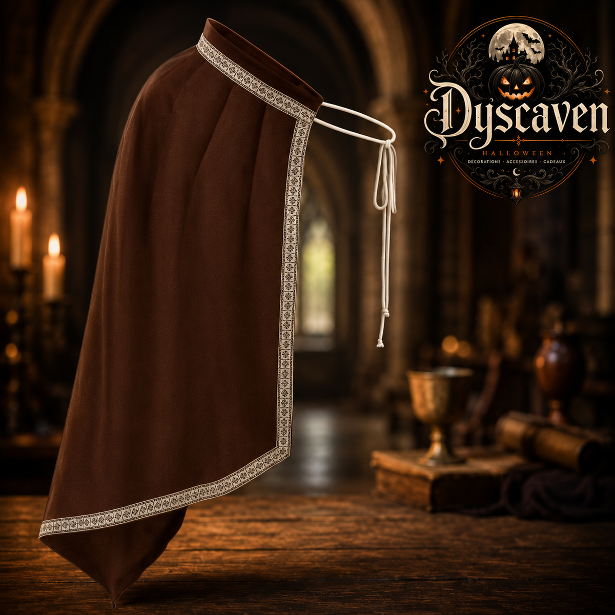 Cape de guerrier médiévale demi-épaule, style Ranger Renaissance, costume homme pour LARP, Halloween et fête médiévale