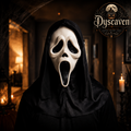 Masque d’horreur visage hurlant en latex, style Ghostface, déguisement Halloween adulte, accessoire cosplay et fête