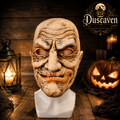 Masque de vieil homme réaliste en latex intégral, visage chauve ridé, déguisement adulte Halloween, cosplay, théâtre et farce