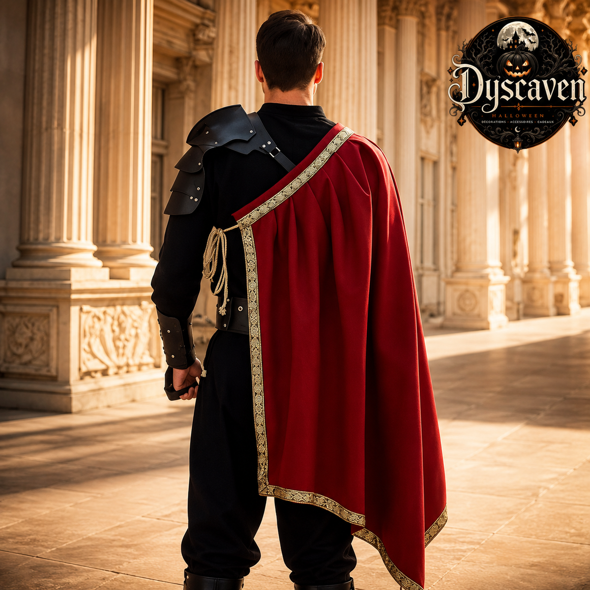Cape de guerrier médiévale demi-épaule, style Ranger Renaissance, costume homme pour LARP, Halloween et fête médiévale