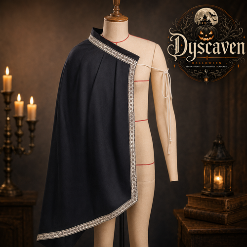 Cape de guerrier médiévale demi-épaule, style Ranger Renaissance, costume homme pour LARP, Halloween et fête médiévale
