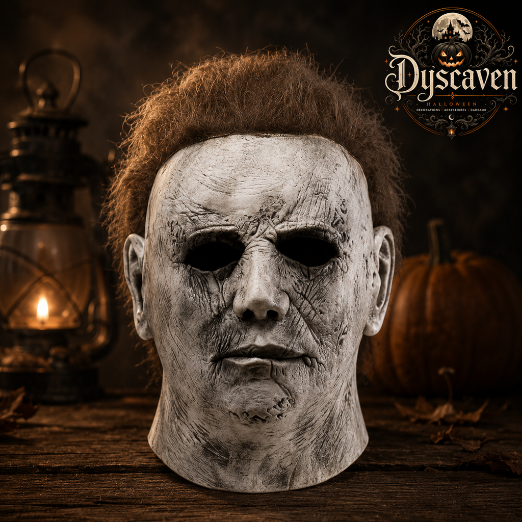 Costume d’horreur homme ou masque de tueur, combinaison bleu nuit Halloween, cosplay slasher adulte S à XXXL
